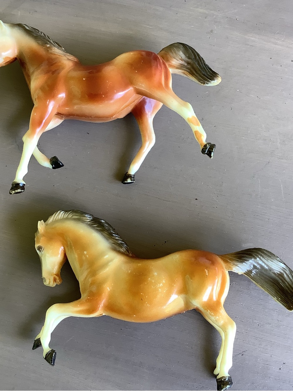 Vintage MCM 1950’s Retro Plastic Western Horse Toy Play Set - Picture 7 of 8